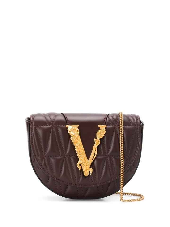 Versace Quilted Virtus Belt Bag - Brown
