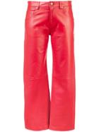 Khaite Cropped Trousers - Red