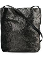 Ann Demeulemeester Metallic Effect Crossbody Bag, Women's, Black