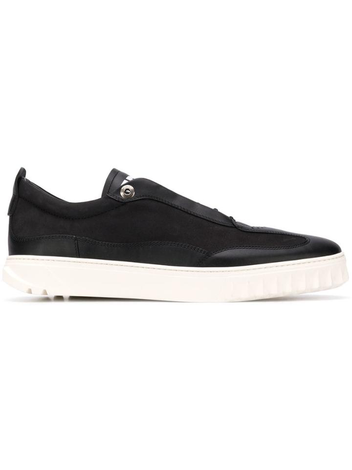 Salvatore Ferragamo Ridge Sole Sneakers - Black