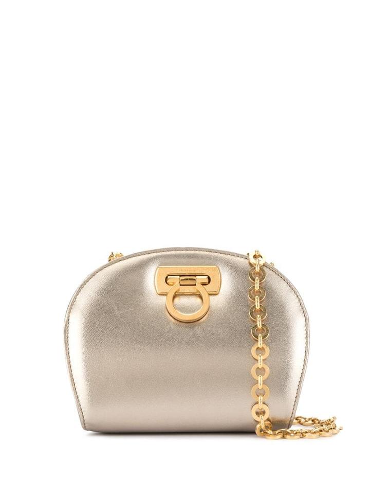 Salvatore Ferragamo Pre-owned Gancini Chain Shoulder Bag - Gold