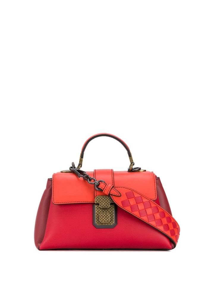 Bottega Veneta Small Piazza Tote Bag - Red
