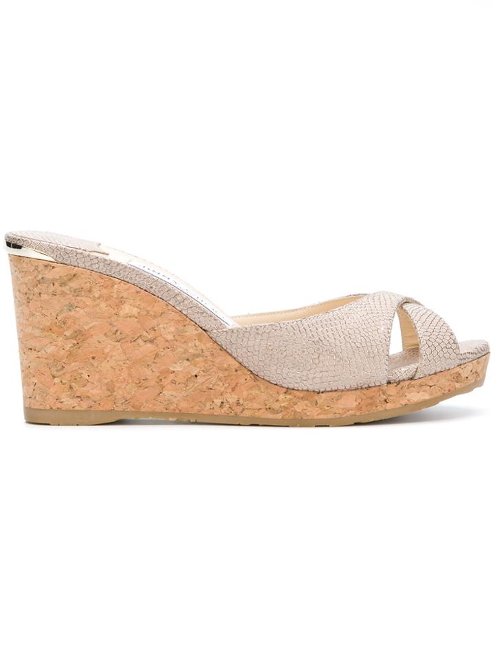 Jimmy Choo Almer 80 Mules - Pink & Purple