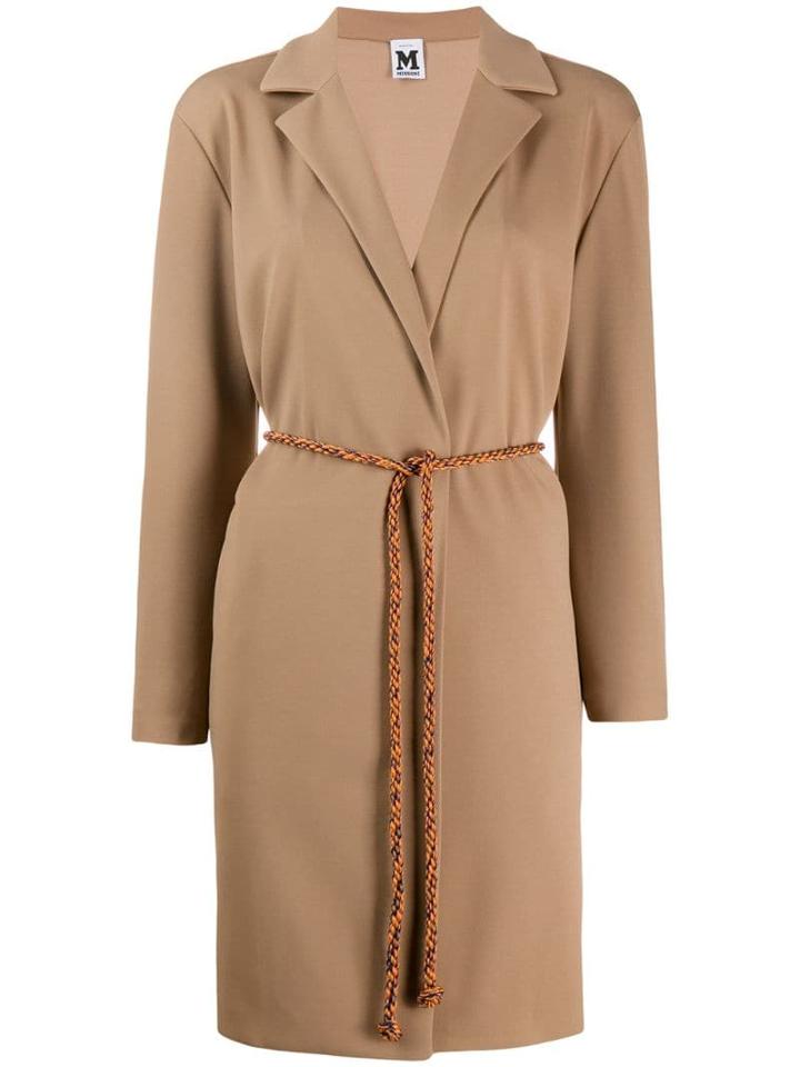 M Missoni Long Belted Blazer - Neutrals