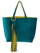 Alila Fringed Embellished Tote Bag - Yellow