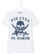 Mc2 Saint Barth Kids - Teen Pirate Motif T-shirt - Kids - Cotton - 14 Yrs, White