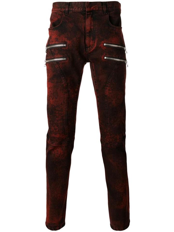 Faith Connexion Zipped Skinny Jeans, Men's, Size: 31, Black, Cotton/spandex/elastane