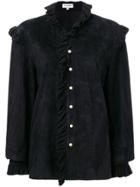 Palomo Spain Victorian Button Down Shirt - Black