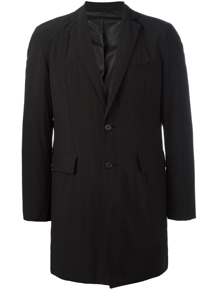 Aspesi Single Breasted Midi Coat - Black