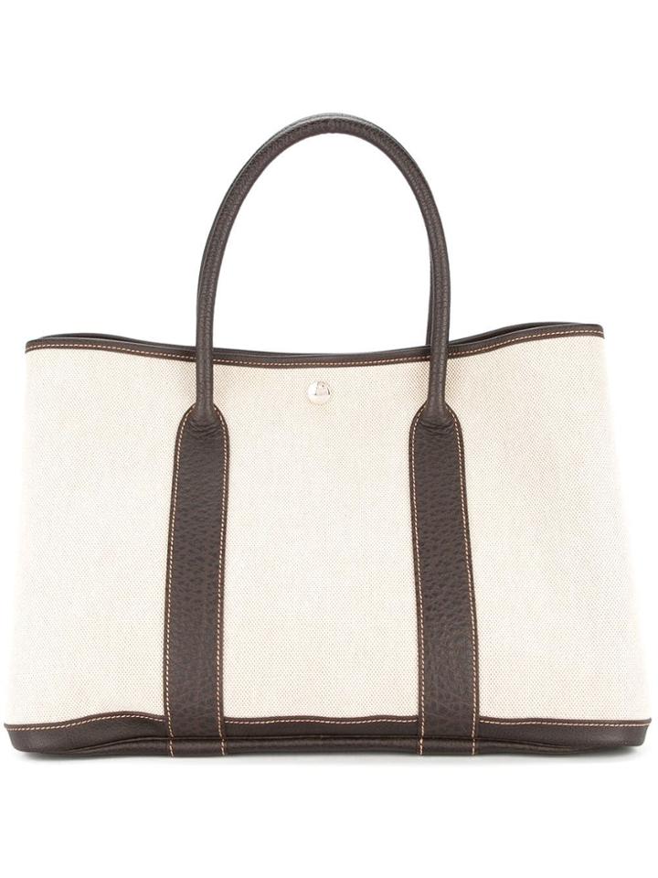 Hermès Vintage Garden Party Hand Tote Bag - Neutrals