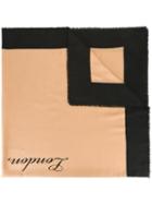 Burberry Bicolour Scarf, Women's, Nude/neutrals, Wool/shell