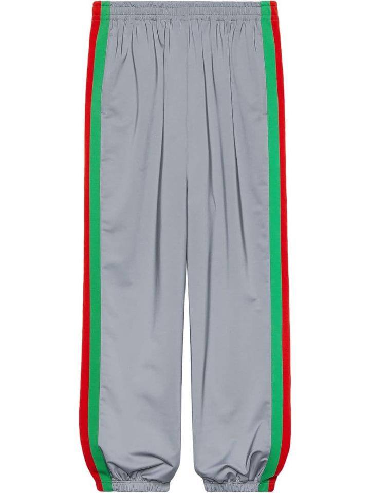 Gucci Reflective Side Stride Track Pants - Silver