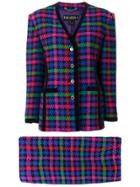 Escada Vintage Houndstooth Pattern Suit - Multicolour