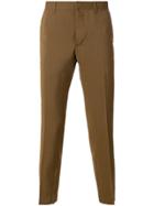Prada Cropped Tailored Trousers - Brown