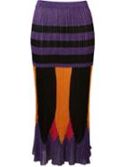 Gig Mid-length Knit Skirt, Women's, Size: P, Pink/purple, Polyamide