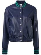 Twin-set - Bomber Jacket - Women - Cotton/polyester/viscose/polyurethane Resin - Xs, Blue, Cotton/polyester/viscose/polyurethane Resin