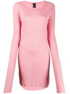 Ann Demeulemeester Long-line Jersey Top - Pink