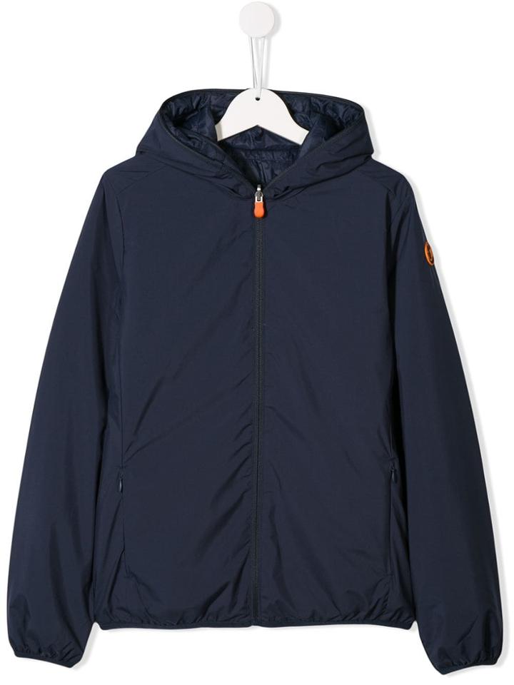 Save The Duck Kids Hooded Zip Jacket - Blue