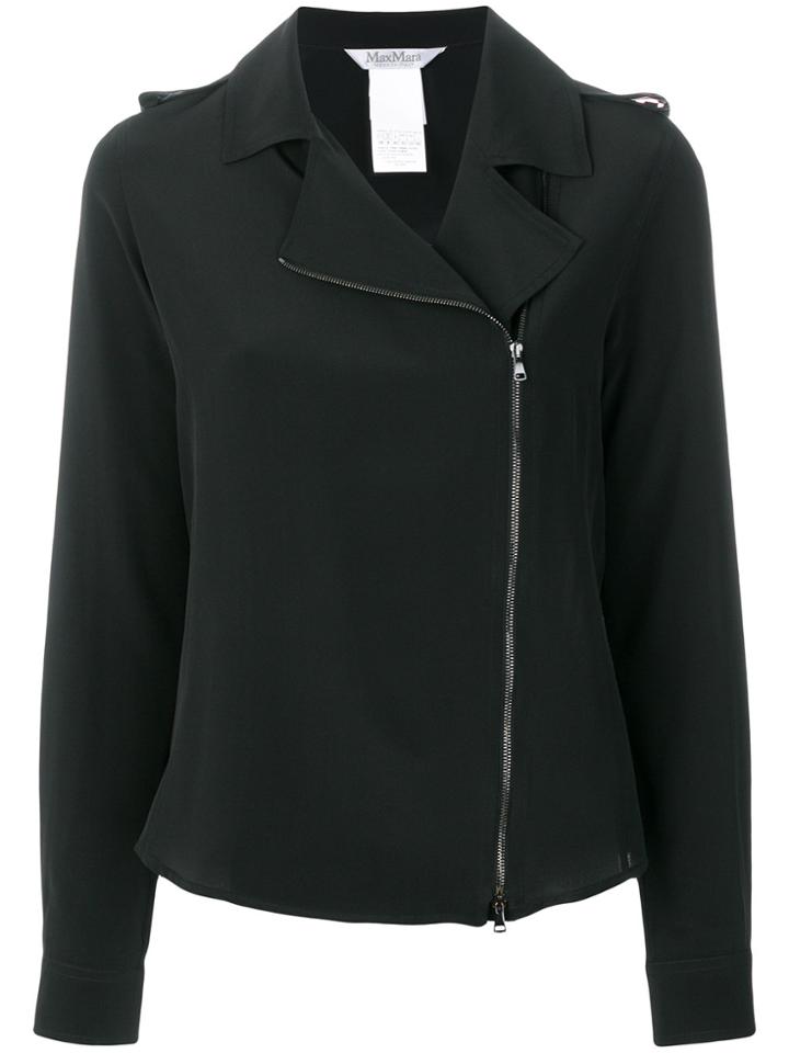 Max Mara Zipped Blouse - Black
