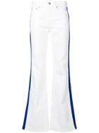 Ralph Lauren Collection Contrast Stripe Flared Jeans - White