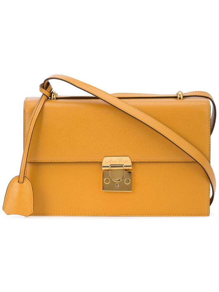 Mark Cross Foldover Top Shoulder Bag - Yellow & Orange