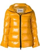 Herno Zipped Up Puffer Jacket - Yellow & Orange
