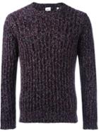 Aspesi Cable Knit Jumper, Men's, Size: 50, Blue, Wool