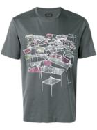 Z Zegna Graphic Print T-shirt - Grey