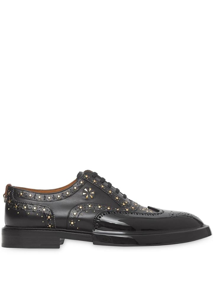 Burberry Studded Oxford Shoes - Black