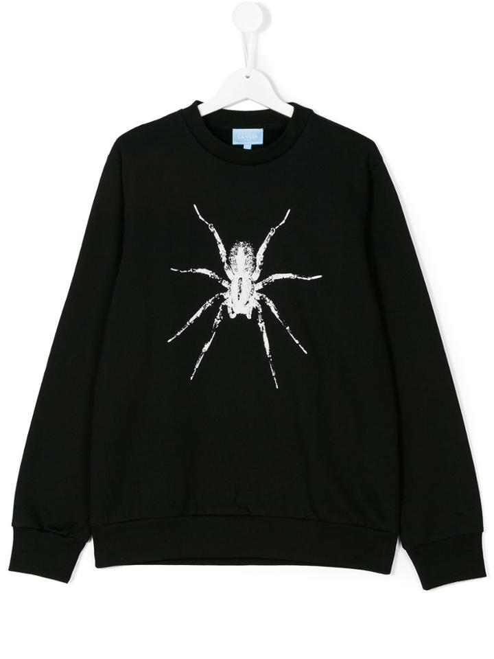 Lanvin Petite Spider Print Sweatshirt - Black