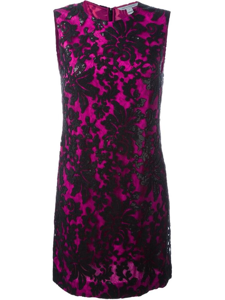 Diane Von Furstenberg 'kaleb' Dress, Women's, Size: 4, Pink/purple, Polyester/spandex/elastane/nylon