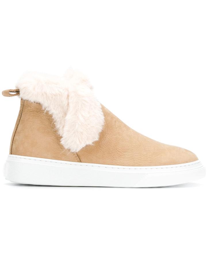 Hogan Hogan Hxw3660a030jcl 01be Leather/fur/exotic Skins->leather -
