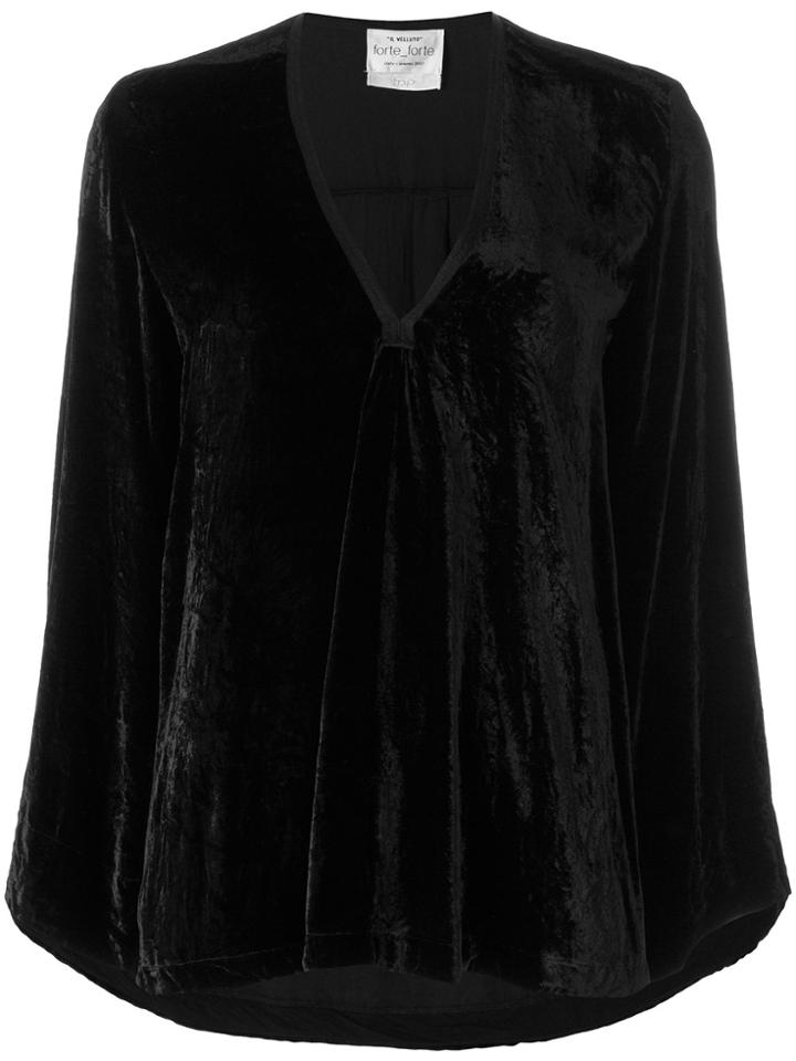Forte Forte V-neck Blouse - Blue