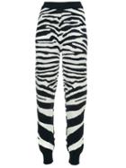 Sykes Zebra Print Track Pants - Blue