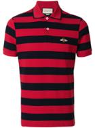 Gucci Bee Patch Polo Shirt - Red