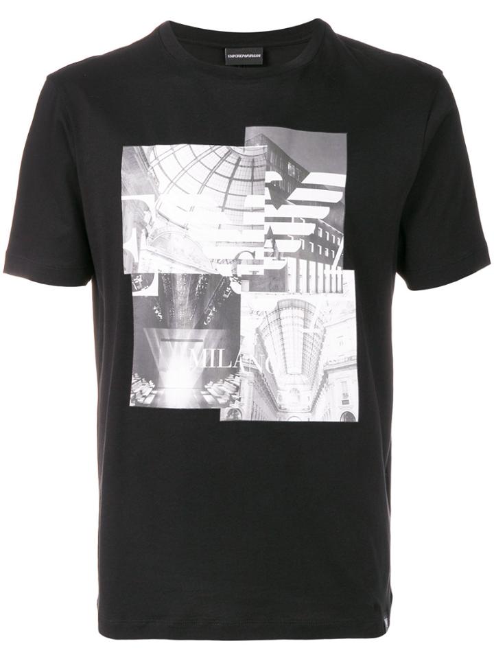 Emporio Armani Photo-print T-shirt - Black