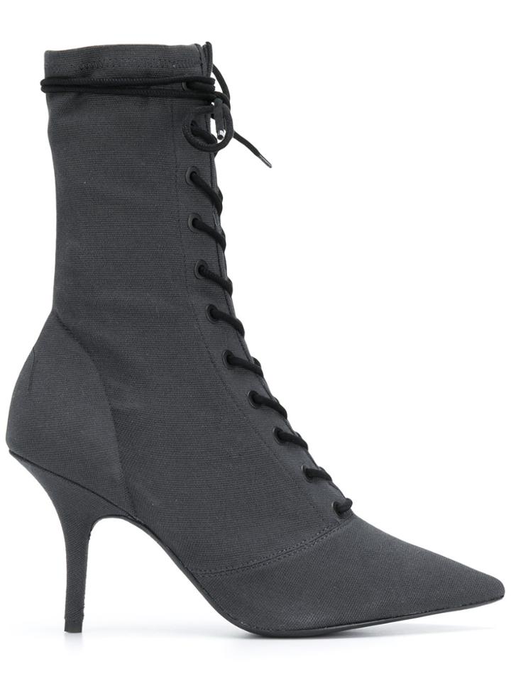 Yeezy Knit Sock Ankle Boots - Grey
