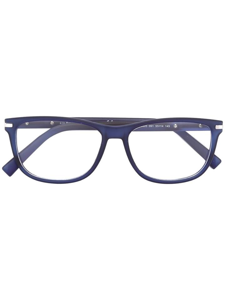 Ermenegildo Zegna Square Frame Glasses - Blue