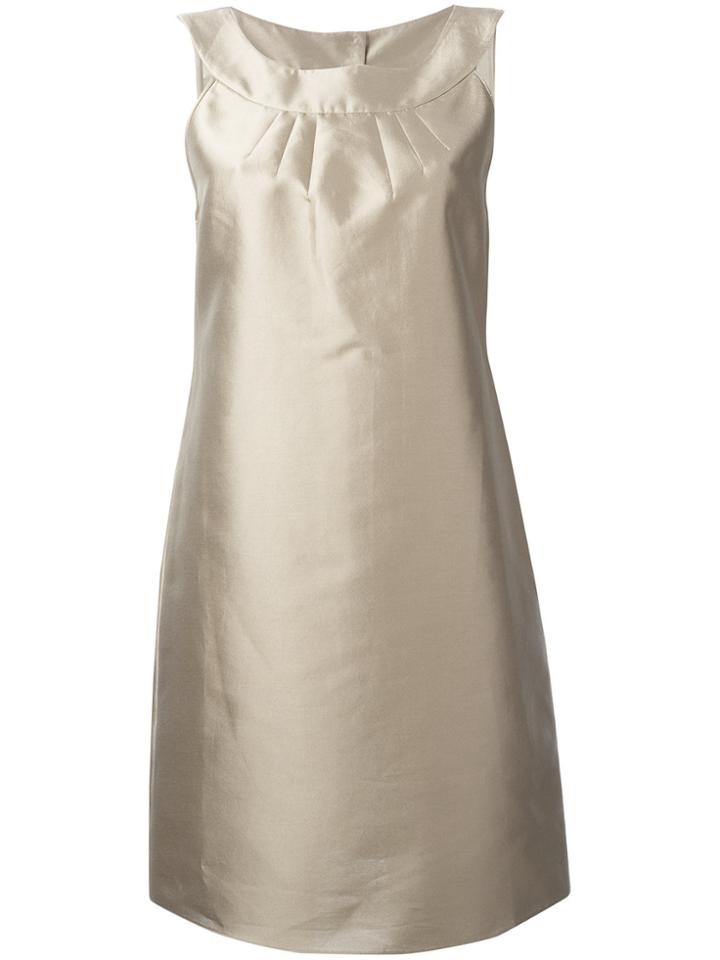 Armani Collezioni Shift Dress - Nude & Neutrals