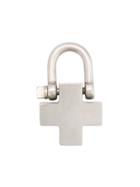 Parts Of Four Padlock Charm Necklace - Grey