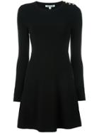 Elizabeth And James Button Detail Knitted Dress - Black