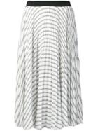 Karl Lagerfeld Karl Striped Skirt - White