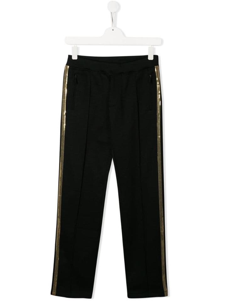 Dsquared2 Kids Sequin Stripe Trousers - Black
