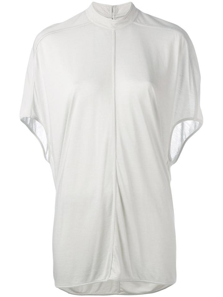Rick Owens Lilies - Plain T-shirt - Women - Cotton/polyamide/viscose - 42, Nude/neutrals, Cotton/polyamide/viscose