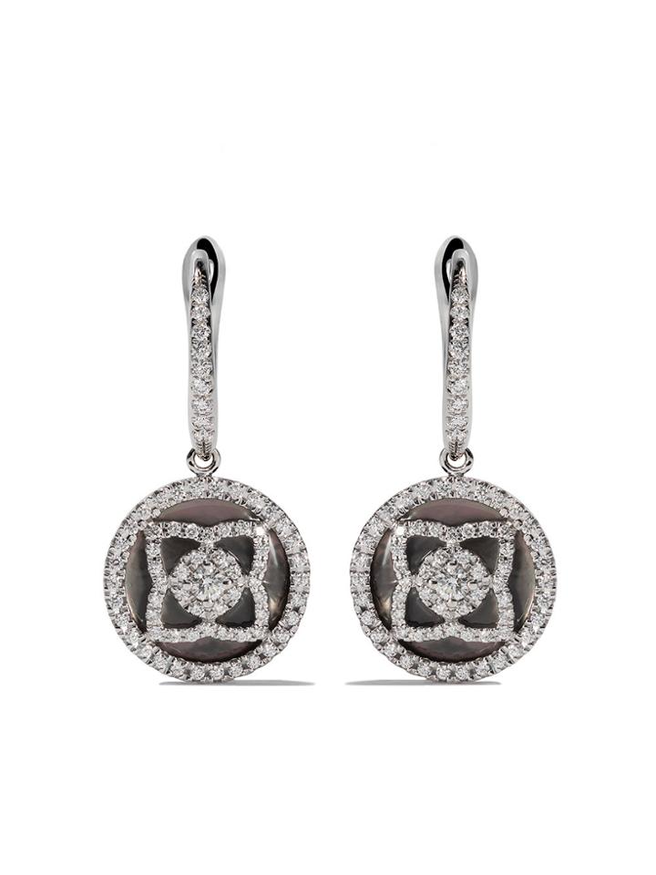 De Beers 18kt White Gold Enchanted Lotus Mother-of-pearl And Diamond
