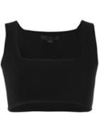 Alexander Wang Stretch Knit Bralet Crop Top, Women's, Size: Small, Black, Nylon/spandex/elastane/rayon
