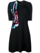 Louis Vuitton Vintage Sequinned Detail Dress, Women's, Size: 40, Black