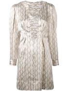 Isabel Marant - Printed Dress - Women - Silk - 38, Pink/purple, Silk