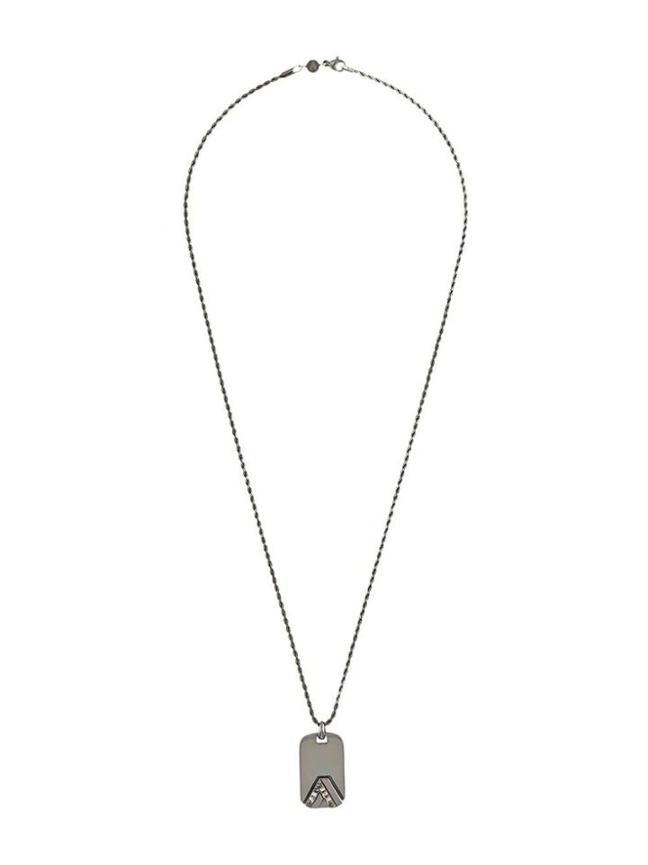 Northskull Chevron Id Tag Necklace - Metallic