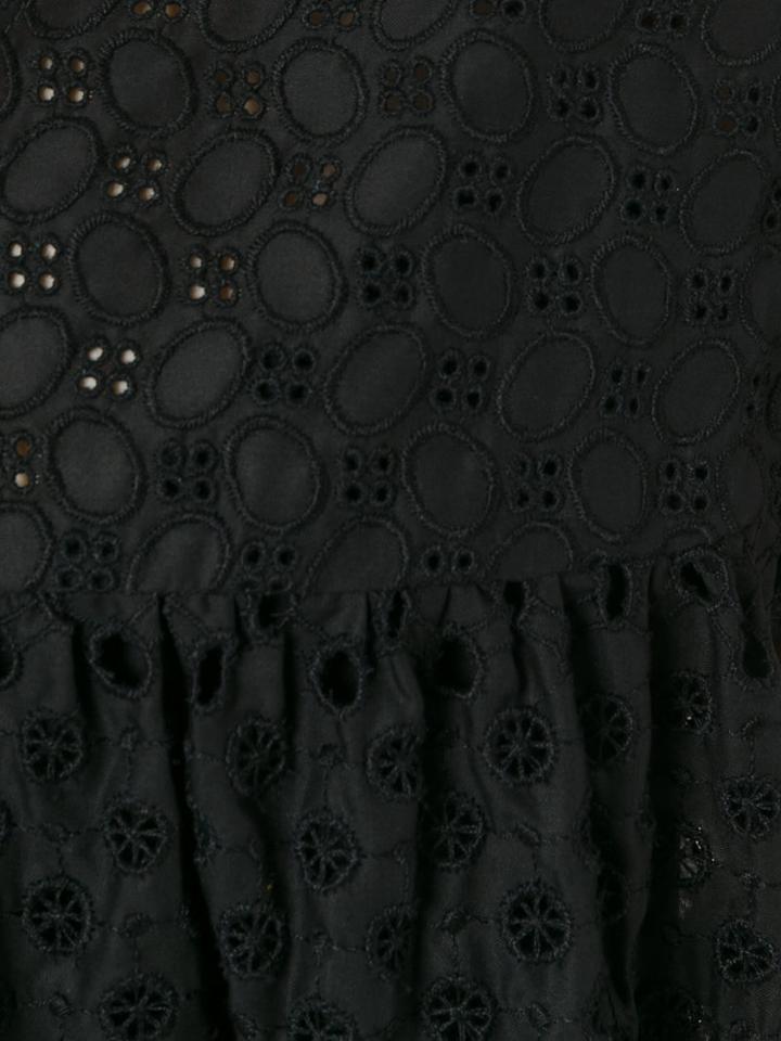 P.a.r.o.s.h. - Broderie Babydoll Dress - Women - Cotton - M, Women's, Black, Cotton